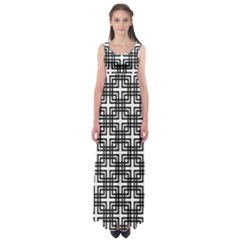 Pattern Vector Halftone Wallpaper Empire Waist Maxi Dress