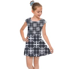 Pattern Vector Halftone Wallpaper Kids  Cap Sleeve Dress