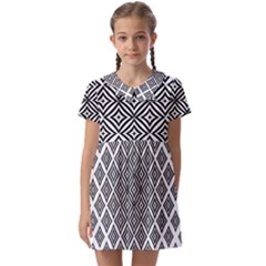 Background Pattern Halftone Kids  Asymmetric Collar Dress by Pakjumat