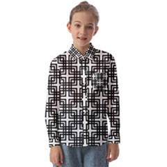 Pattern Vector Halftone Wallpaper Kids  Long Sleeve Shirt