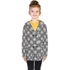 Pattern Vector Halftone Wallpaper Kids  Double Breasted Button Coat