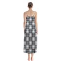 Pattern Vector Halftone Wallpaper Button Up Chiffon Maxi Dress View2