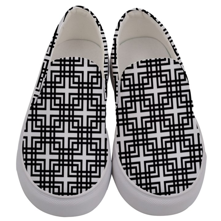 Pattern Vector Halftone Wallpaper Men s Canvas Slip Ons