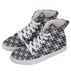 Pattern Vector Halftone Wallpaper Women s Hi-Top Skate Sneakers