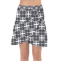 Pattern Vector Halftone Wallpaper Wrap Front Skirt