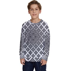 Background Pattern Halftone Kids  Crewneck Sweatshirt by Pakjumat