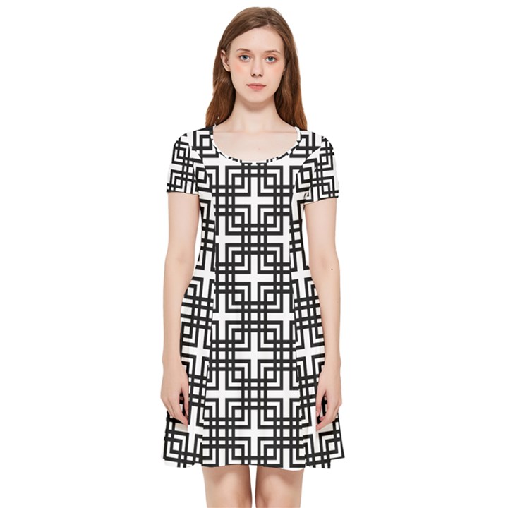 Pattern Vector Halftone Wallpaper Inside Out Cap Sleeve Dress