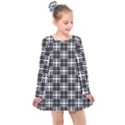 Pattern Vector Halftone Wallpaper Kids  Long Sleeve Dress View1