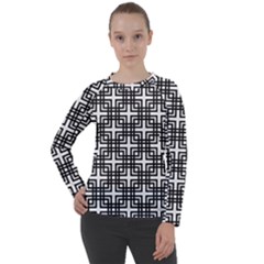 Pattern Vector Halftone Wallpaper Women s Long Sleeve Raglan T-Shirt