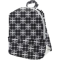 Pattern Vector Halftone Wallpaper Zip Up Backpack