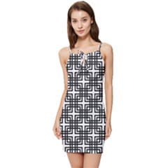 Pattern Vector Halftone Wallpaper Summer Tie Front Dress