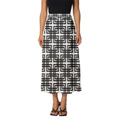 Pattern Vector Halftone Wallpaper Classic Midi Chiffon Skirt