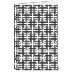 Pattern Vector Halftone Wallpaper 8  x 10  Softcover Notebook