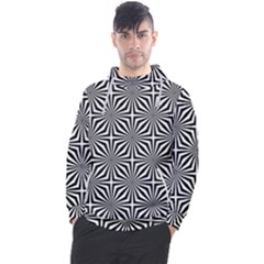 Background Pattern Halftone Black White Men s Pullover Hoodie by Pakjumat