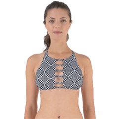 Background Pattern Halftone Black White Perfectly Cut Out Bikini Top by Pakjumat