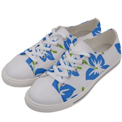 Hibiscus Wallpaper Flowers Floral Men s Low Top Canvas Sneakers by Pakjumat