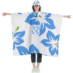 Hibiscus Wallpaper Flowers Floral Women s Hooded Rain Ponchos by Pakjumat