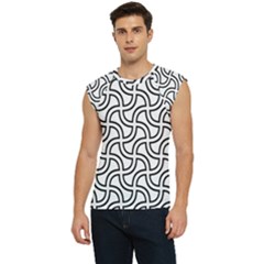 Pattern Monochrome Repeat Black And White Men s Raglan Cap Sleeve T-shirt by Pakjumat