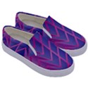 Geometric Background Abstract Kids  Canvas Slip Ons View3