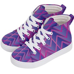 Geometric Background Abstract Kids  Hi-top Skate Sneakers by Pakjumat