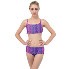 Geometric Background Abstract Layered Top Bikini Set by Pakjumat