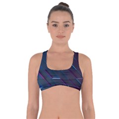 Glass Scifi Violet Ultraviolet Got No Strings Sports Bra by Pakjumat