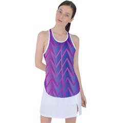 Geometric Background Abstract Racer Back Mesh Tank Top by Pakjumat