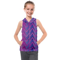 Geometric Background Abstract Kids  Sleeveless Hoodie by Pakjumat