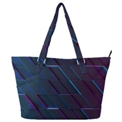 Glass Scifi Violet Ultraviolet Full Print Shoulder Bag by Pakjumat