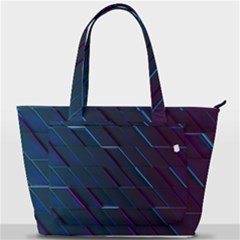 Glass Scifi Violet Ultraviolet Back Pocket Shoulder Bag  by Pakjumat