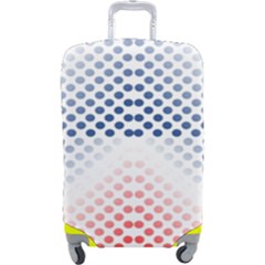 Dots Pointillism Abstract Chevron Luggage Cover (large) by Pakjumat