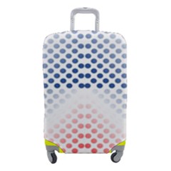 Dots Pointillism Abstract Chevron Luggage Cover (small) by Pakjumat