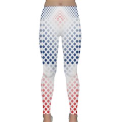 Dots Pointillism Abstract Chevron Lightweight Velour Classic Yoga Leggings by Pakjumat