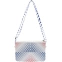 Dots Pointillism Abstract Chevron Double Gusset Crossbody Bag View1