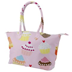 Cupcakes Wallpaper Paper Background Canvas Shoulder Bag by Apen