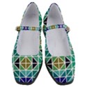 Mosaic Triangle Symmetry Women s Mary Jane Shoes View1