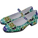 Mosaic Triangle Symmetry Women s Mary Jane Shoes View2