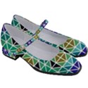 Mosaic Triangle Symmetry Women s Mary Jane Shoes View3