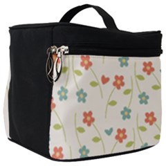 Floral Pattern Wallpaper Retro Make Up Travel Bag (big) by Apen