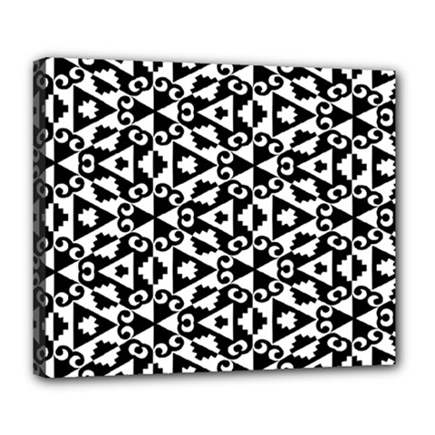 Geometric Tile Background Deluxe Canvas 24  X 20  (stretched) by Apen