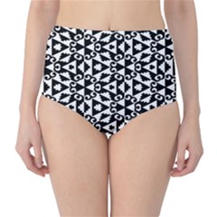 Geometric Tile Background Classic High-waist Bikini Bottoms by Apen