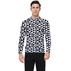 Geometric Tile Background Men s Long Sleeve Rash Guard by Apen