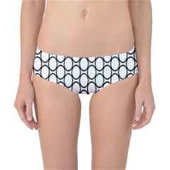 Black Pattern Halftone Wallpaper Classic Bikini Bottoms by Apen