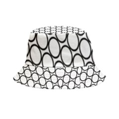 Black Pattern Halftone Wallpaper Inside Out Bucket Hat by Apen