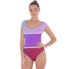 Pattern Banner Set Dot Abstract Short Sleeve Leotard  by Apen