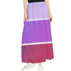 Pattern Banner Set Dot Abstract Maxi Chiffon Skirt by Apen