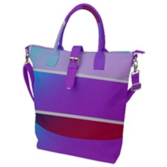 Pattern Banner Set Dot Abstract Buckle Top Tote Bag