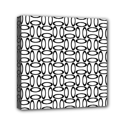 Ellipse Pattern Ellipse Dot Pattern Mini Canvas 6  X 6  (stretched) by Apen