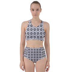 Ellipse Pattern Ellipse Dot Pattern Racer Back Bikini Set by Apen