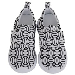 Ellipse Pattern Ellipse Dot Pattern Kids  Velcro No Lace Shoes by Apen